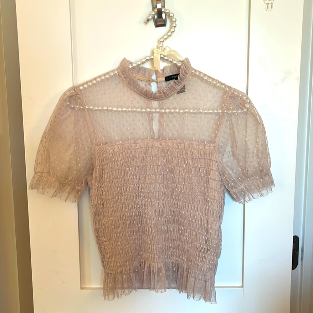 Forever 21 Mesh Blouse